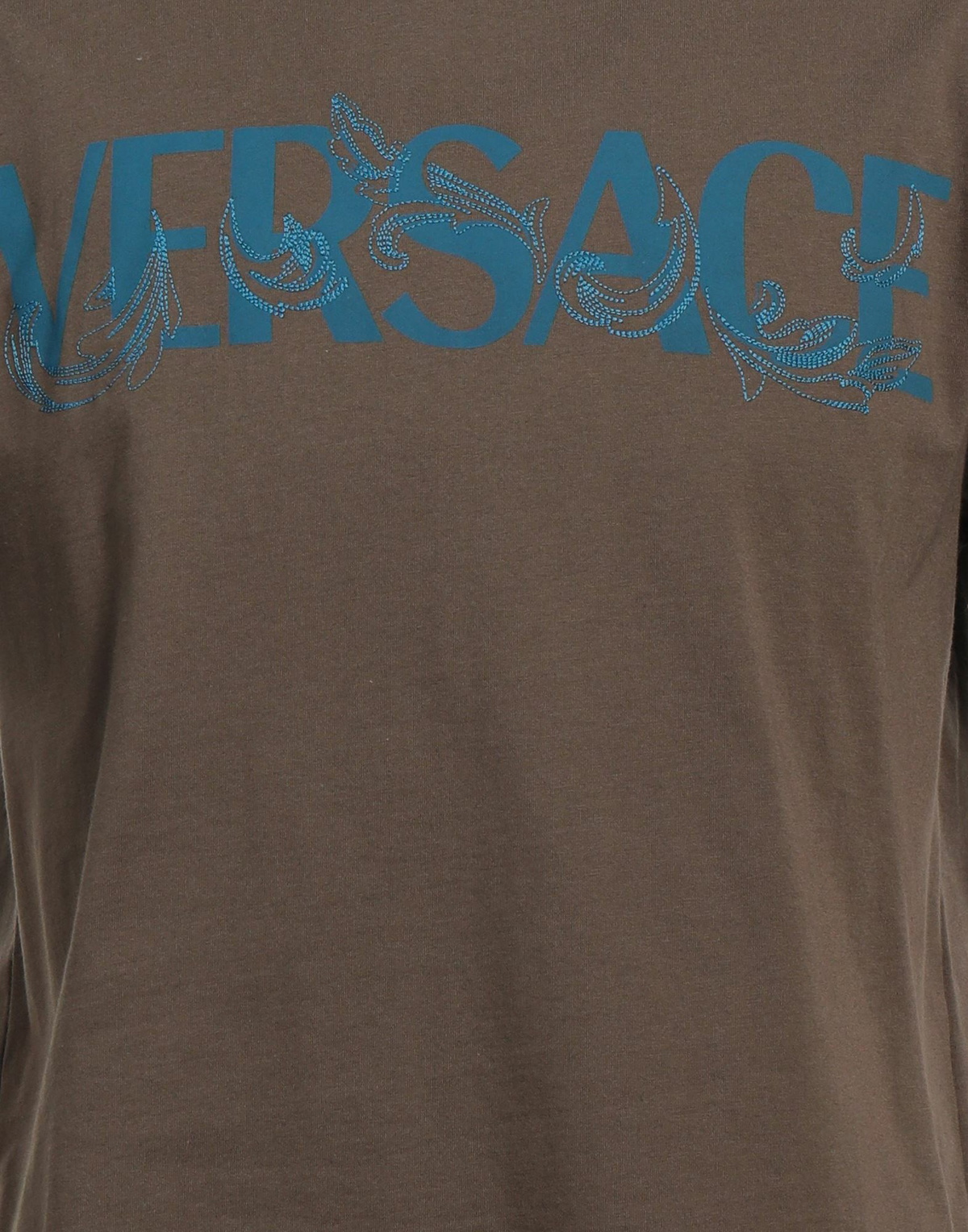 Versace Mens T-shirt Military in Green