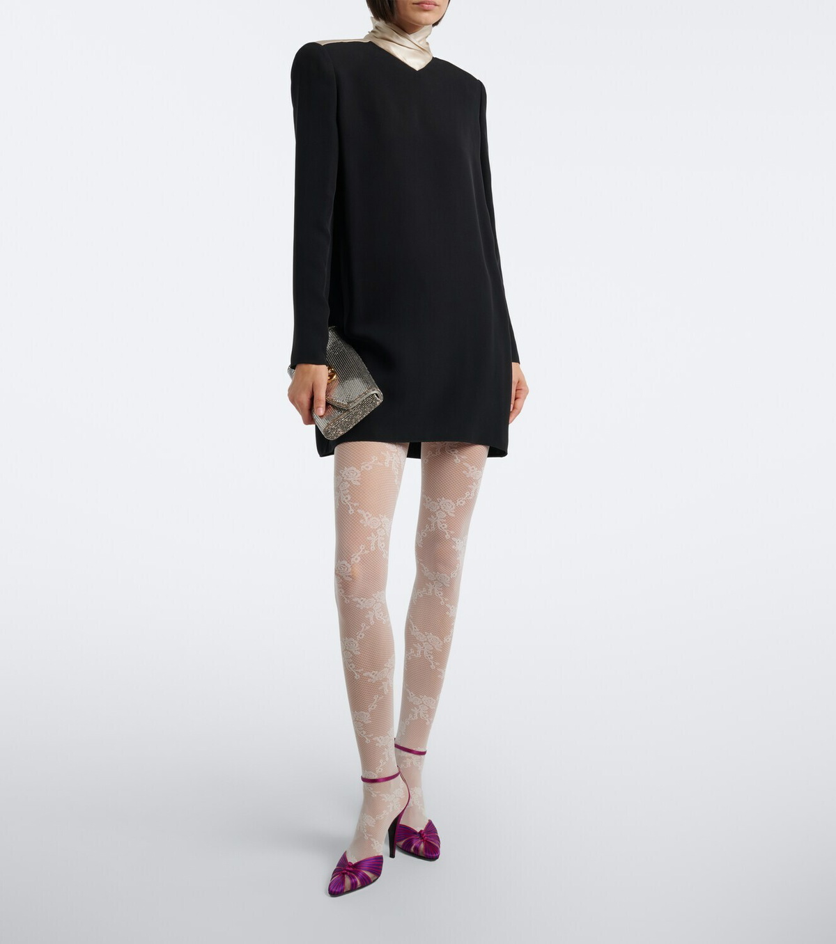 Wolford Floral lace tights