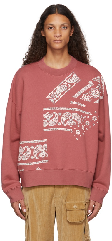 Photo: Palm Angels Red Bandana Paisley Sweatshirt