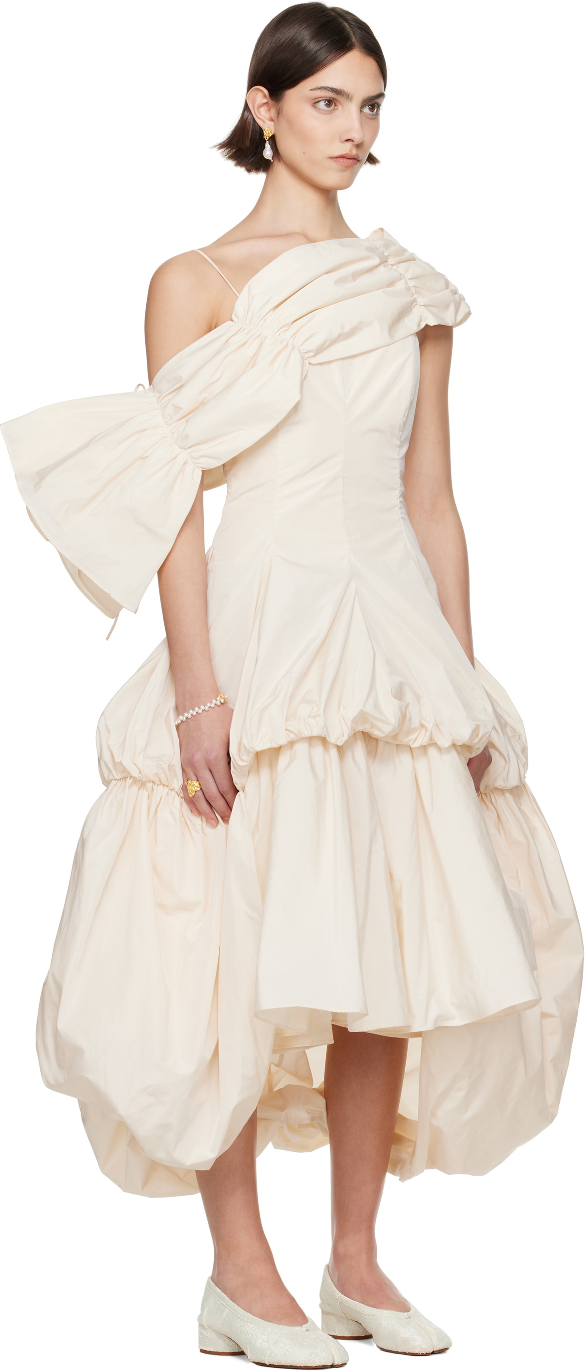 Renaissance Renaissance SSENSE Exclusive Bridal Capsule Dara Midi Dress