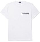 Berluti - Leather-Trimmed Cotton-Jersey T-Shirt - Men - White