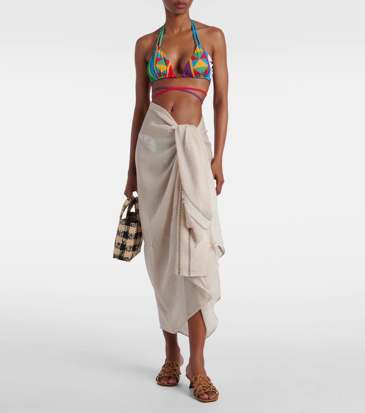 Loewe Anagram cotton beach cover-up