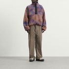The North Face Men's Red Box Printed Half Zip Fleece in Grounded Plum