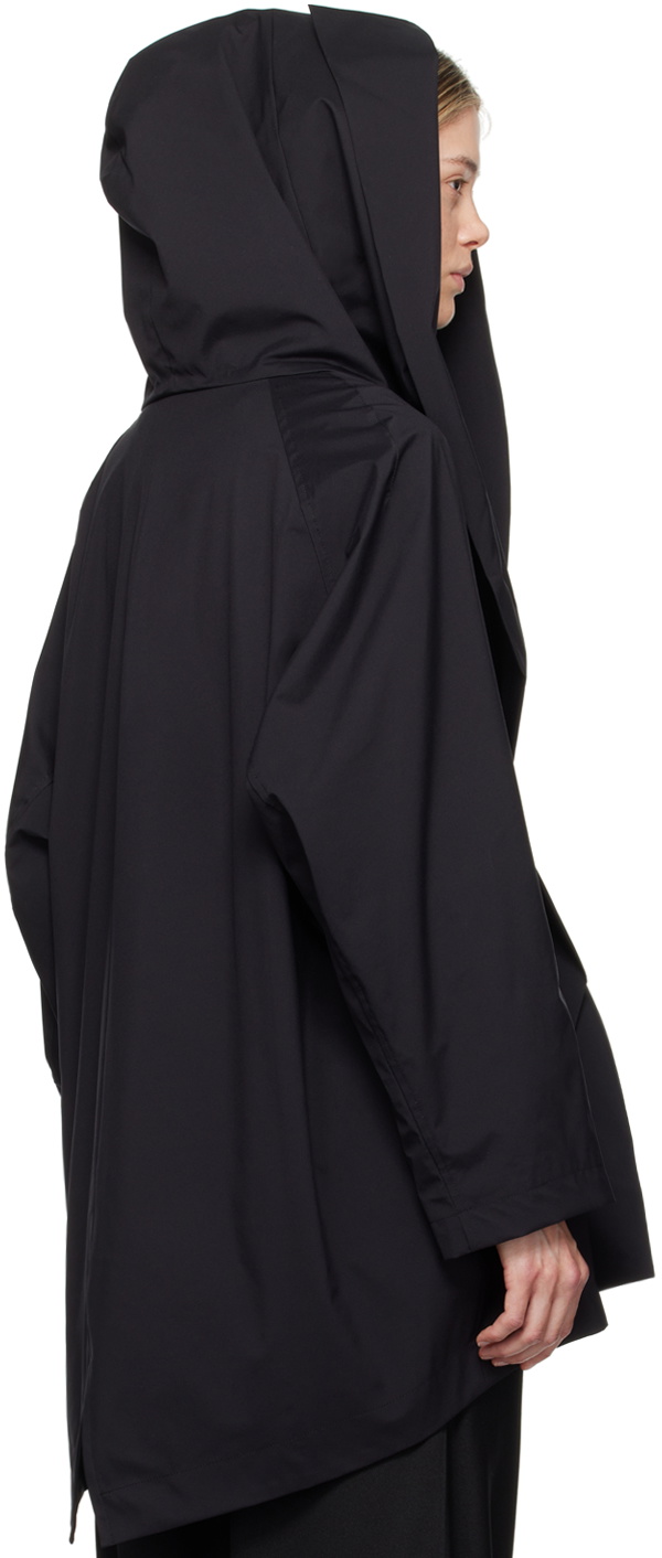 YOHJI YAMAMOTO Black R-Hooded Jacket
