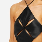 Mother of All Women's Carmen Cut Out Crop Top in Black