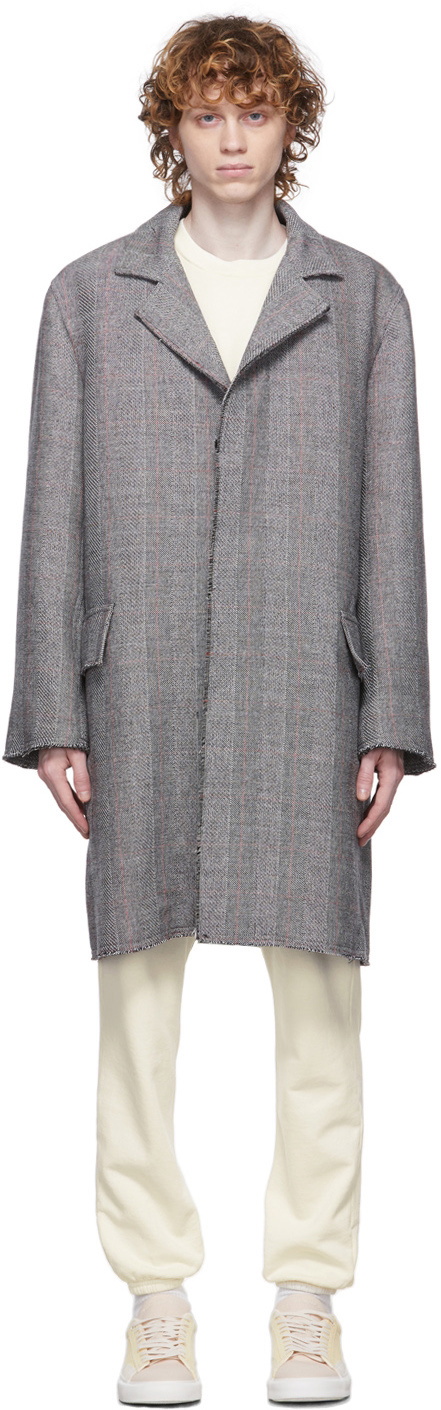 Wool Overcoat / Grey - JOHN ELLIOTT