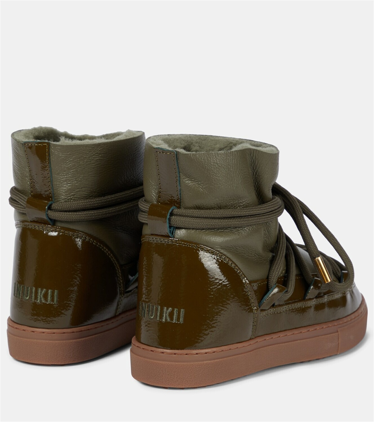 Inuikii Leather-paneled snow boots