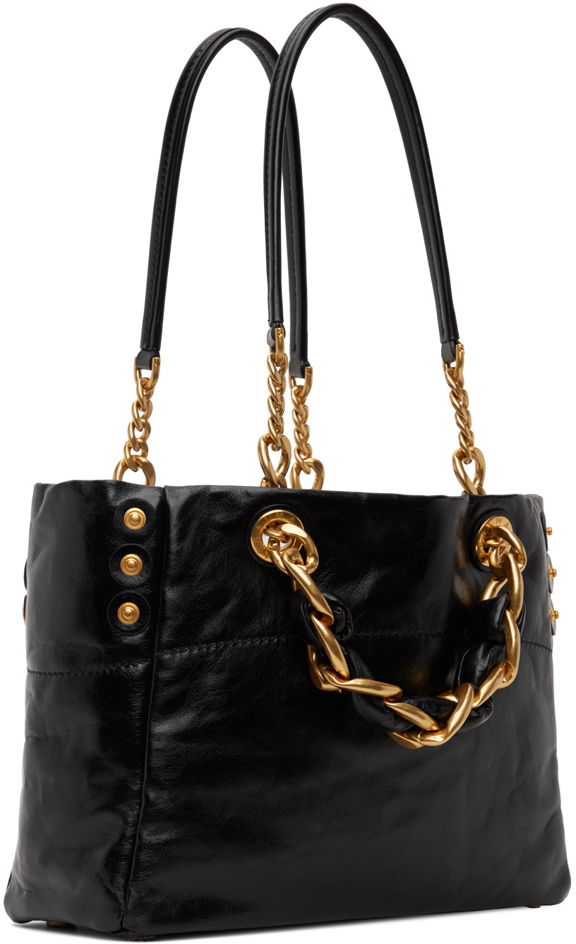 Balmain Black Cotton Tote Bag