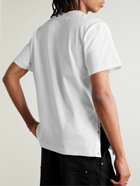 Sacai - Carhartt WIP Logo-Appliquéd Canvas-Trimmed Cotton-Jersey T-Shirt - White