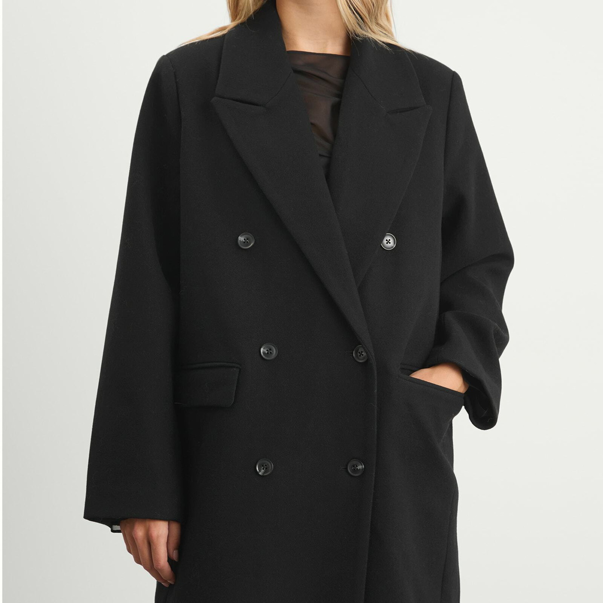 Samsøe Samsøe Women's Sajill Wool Coat in Black