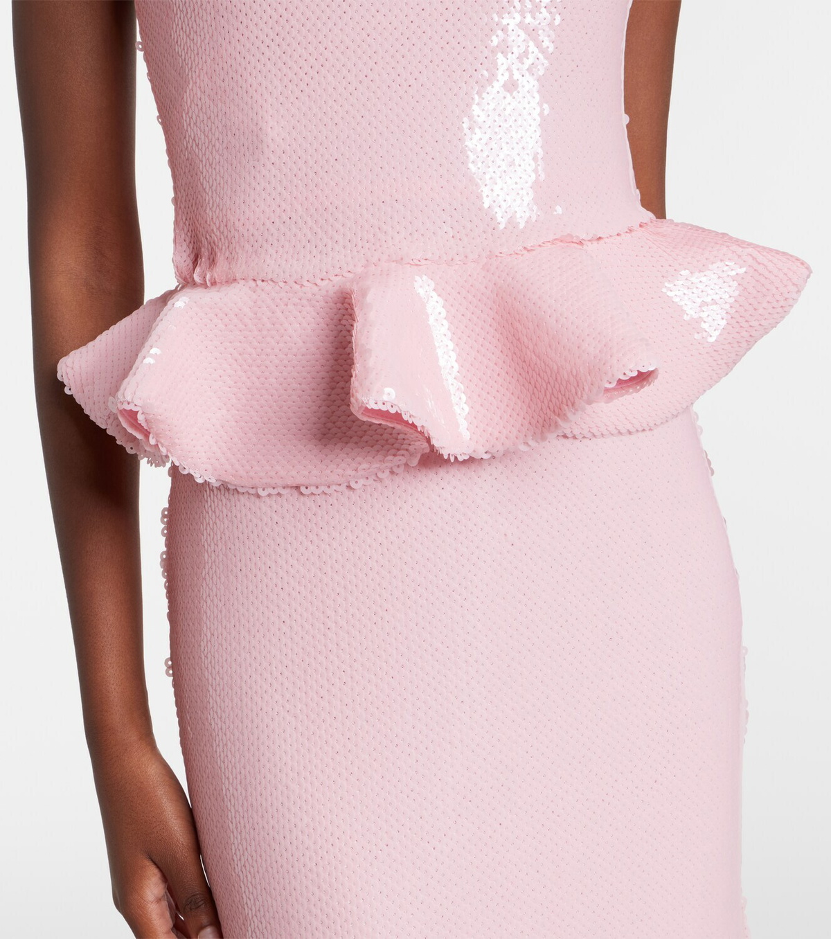 Rodarte Sequined peplum gown