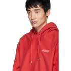 Heron Preston Red Style Basic Hoodie