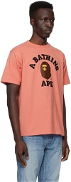 BAPE Pink College T-Shirt