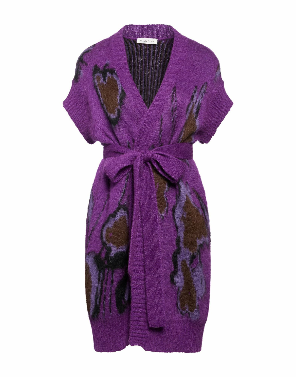 Manila Grace Womens Cardigan in Purple