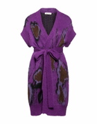 Manila Grace Womens Cardigan in Purple