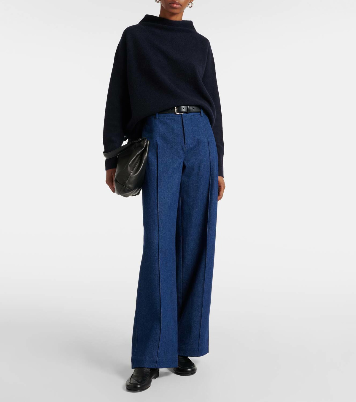 Vince High-rise denim wide-leg pants Vince