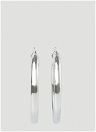 Classic Thick XL Hoop Earrings in Silver