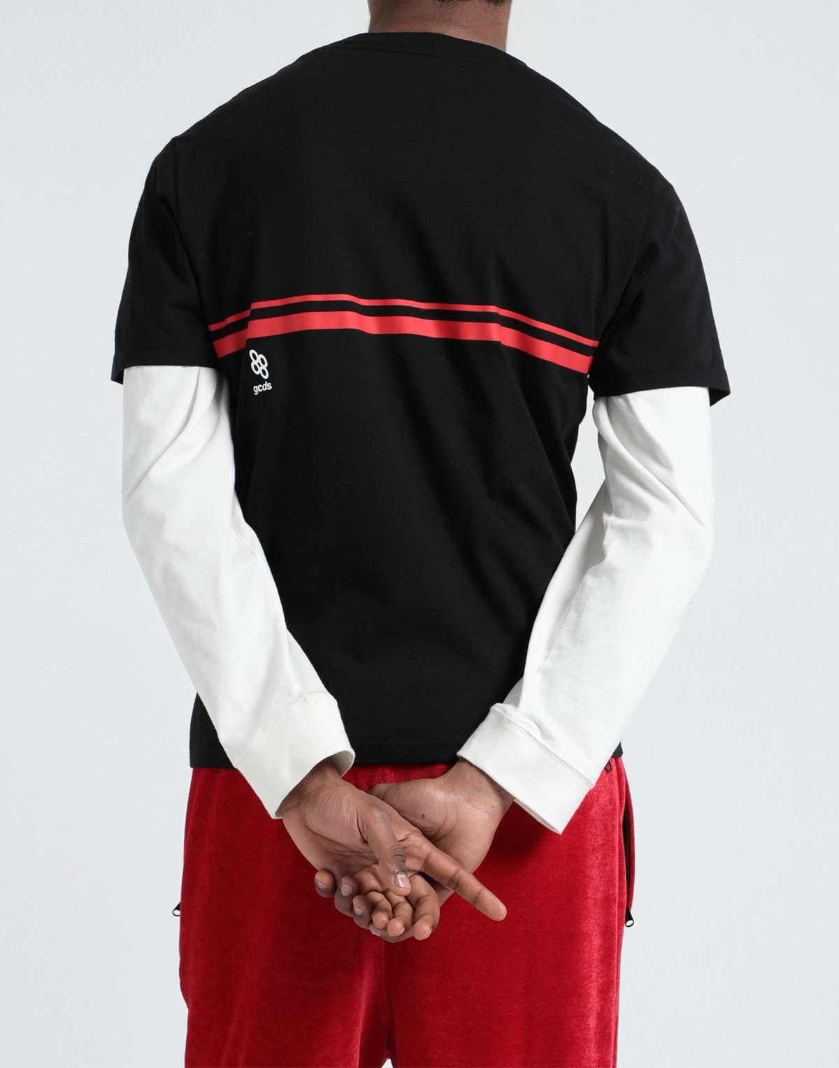 Gcds Mens T-shirt in Black