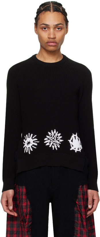 Photo: Black Comme des Garçons Black Intarsia Sweater