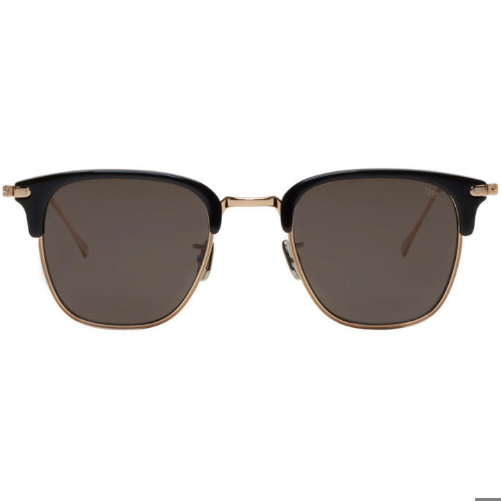 Photo: Eyevan 7285 Gold and Black Model 736 Sunglasses 