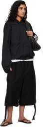Y-3 Black Nylon Wired 3 Stripes Track Jacket