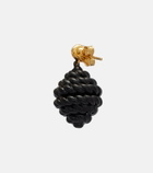 Toteme Rope gold-plated enamel drop earrings