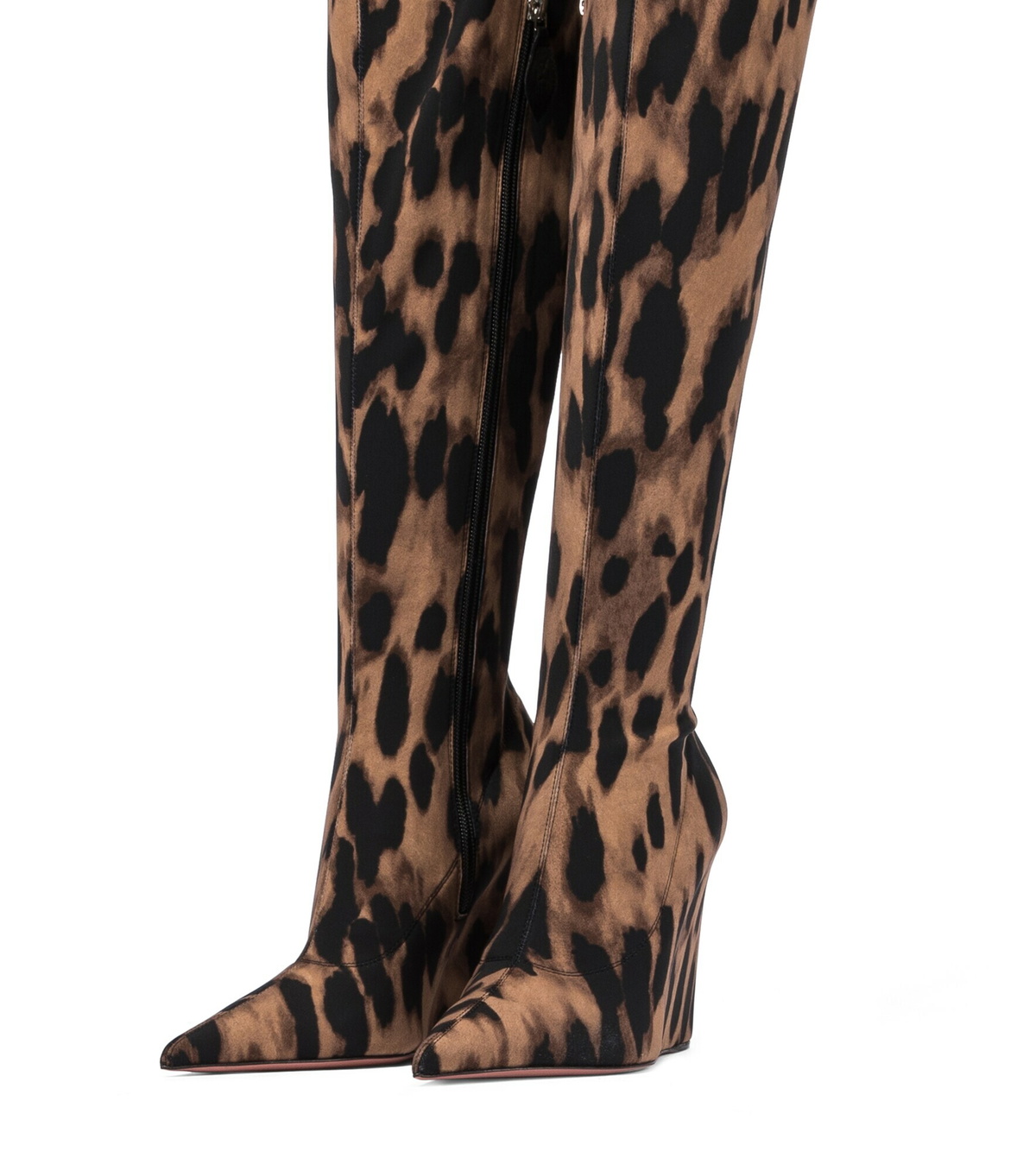 Amina Muaddi Danielle leopardprint overtheknee boots Amina Muaddi