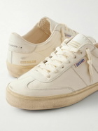 Golden Goose - Soul-Star Distressed Leather Sneakers - White
