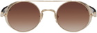 Matsuda Gold Round Sunglasses