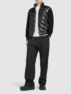 MONCLER Knit & Ripstop Down Cardigan Jacket