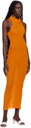 Paloma Wool Orange Dely Midi Dress