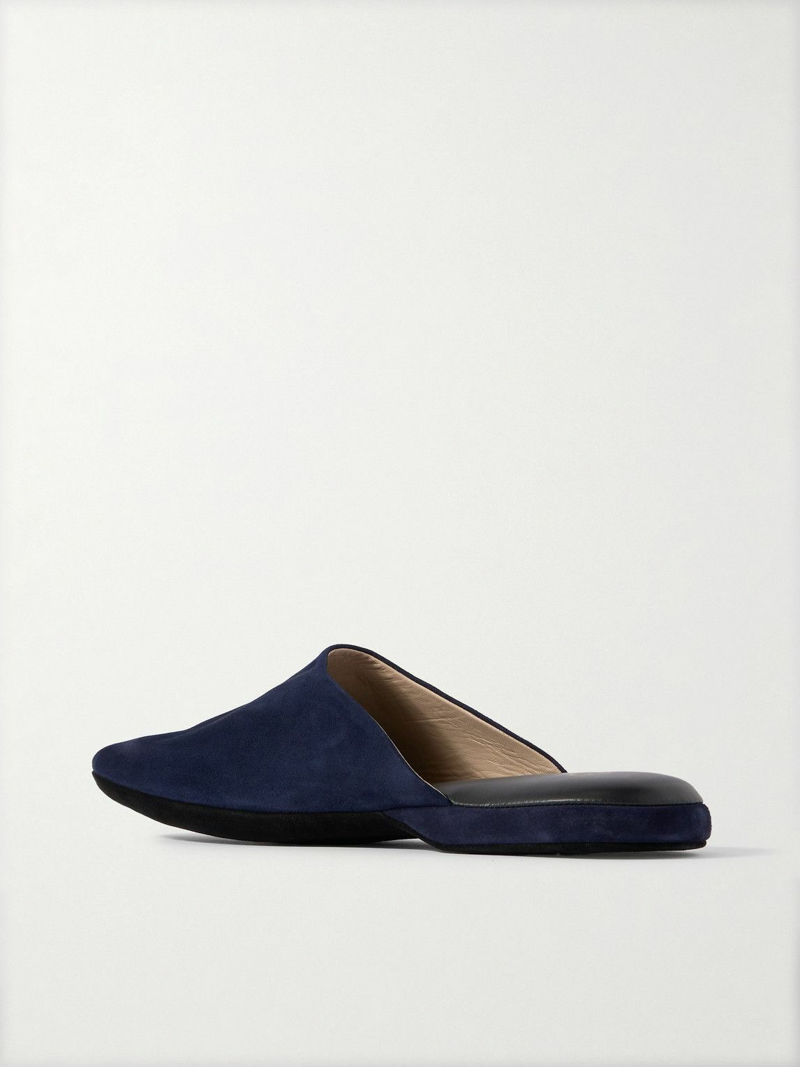 Charvet - Suede Slippers - Blue Charvet