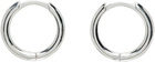 Hatton Labs Silver Small Hoop Earrings