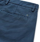 NN07 - Karl Slim-Fit Cotton and Linen-Blend Trousers - Navy