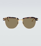 Bottega Veneta - Square-frame metal sunglasses