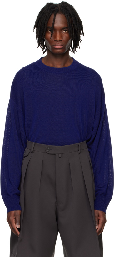 Photo: RAINMAKER KYOTO Blue Crewneck Sweater