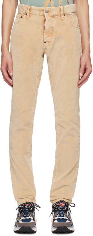 Photo: Dsquared2 Beige Cool Guy Jeans