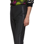 Prada Grey Wool Bicolor Trousers