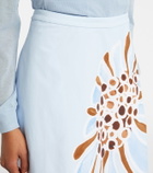 Dorothee Schumacher Floral cotton-blend midi skirt