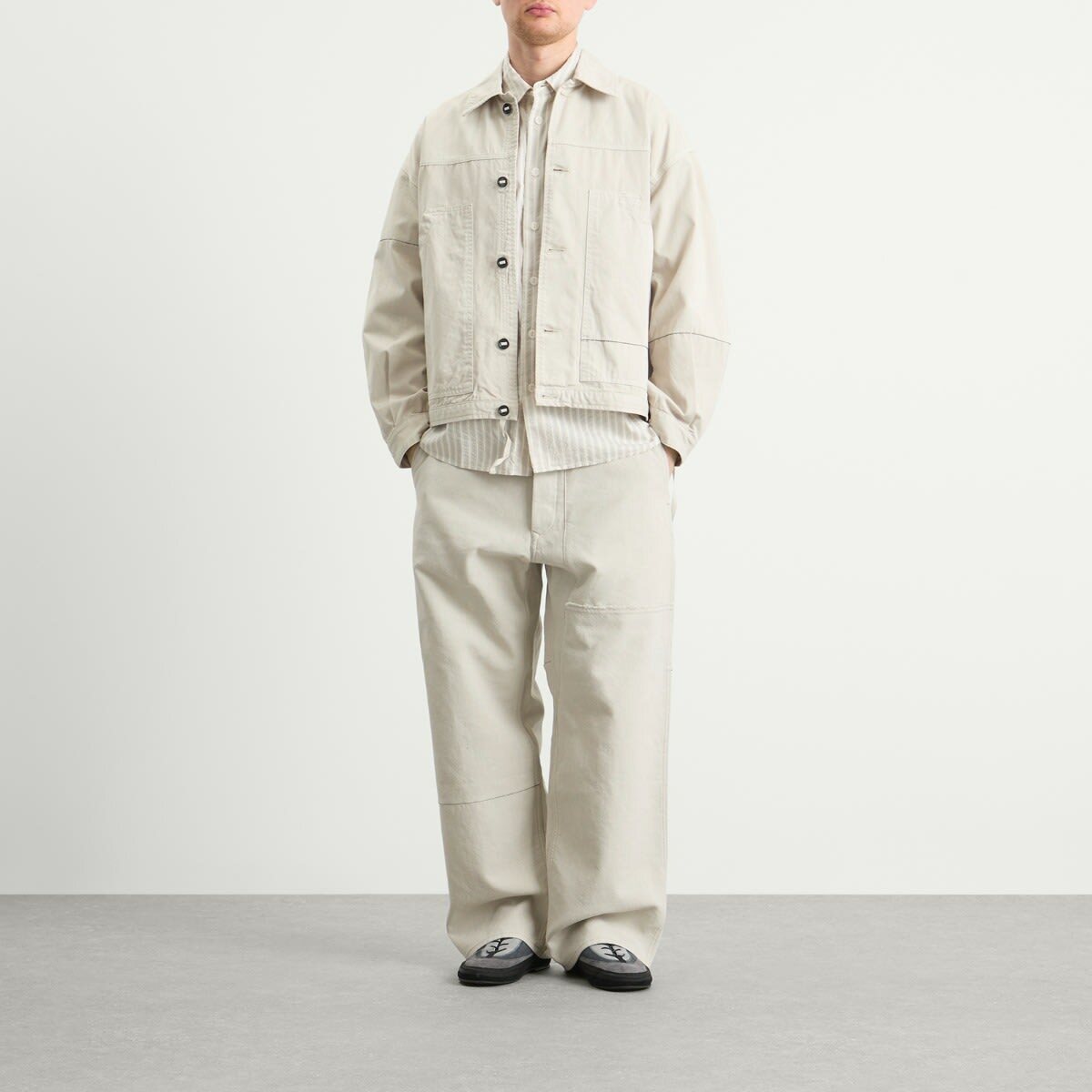Applied Art Forms Men's Soho Stripe Shirt in Moonstruck Applied Art Forms