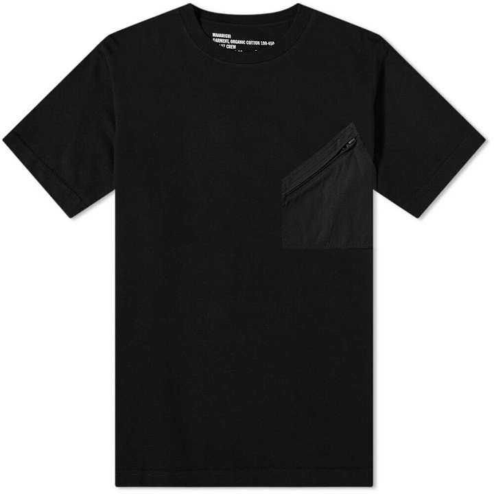Photo: Maharishi Men's Flight Pocket T-Shirt in Black