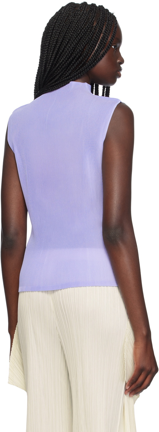 PLEATS PLEASE ISSEY MIYAKE Blue Mist July Tank Top Pleats