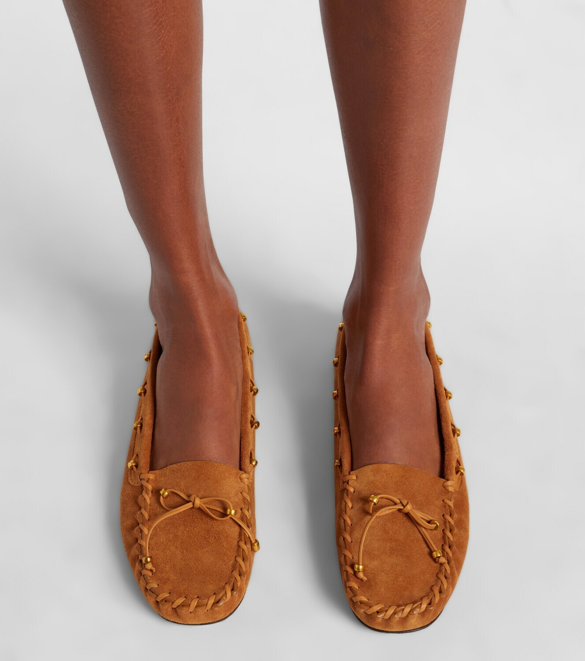 Khaite Milly suede moccasins