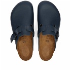 Birkenstock Men's Boston Clog - Blue Smooth Leather