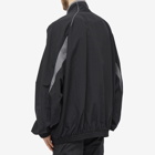 Balenciaga Men's Nylon Track Jacket in Black