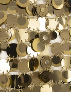 Paco Rabanne Mini Skirt With Golden Mirror Effect Discs