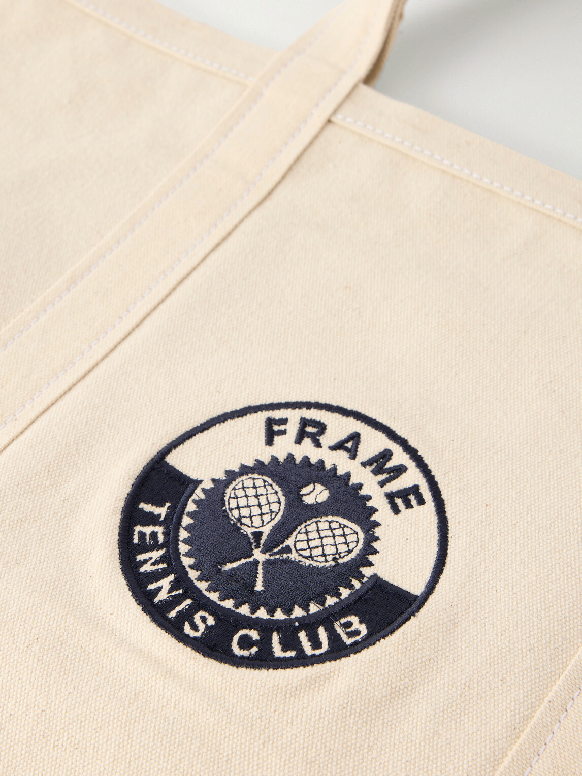FRAME - Logo-Appliquéd Cotton-Canvas Tennis Tote Bag