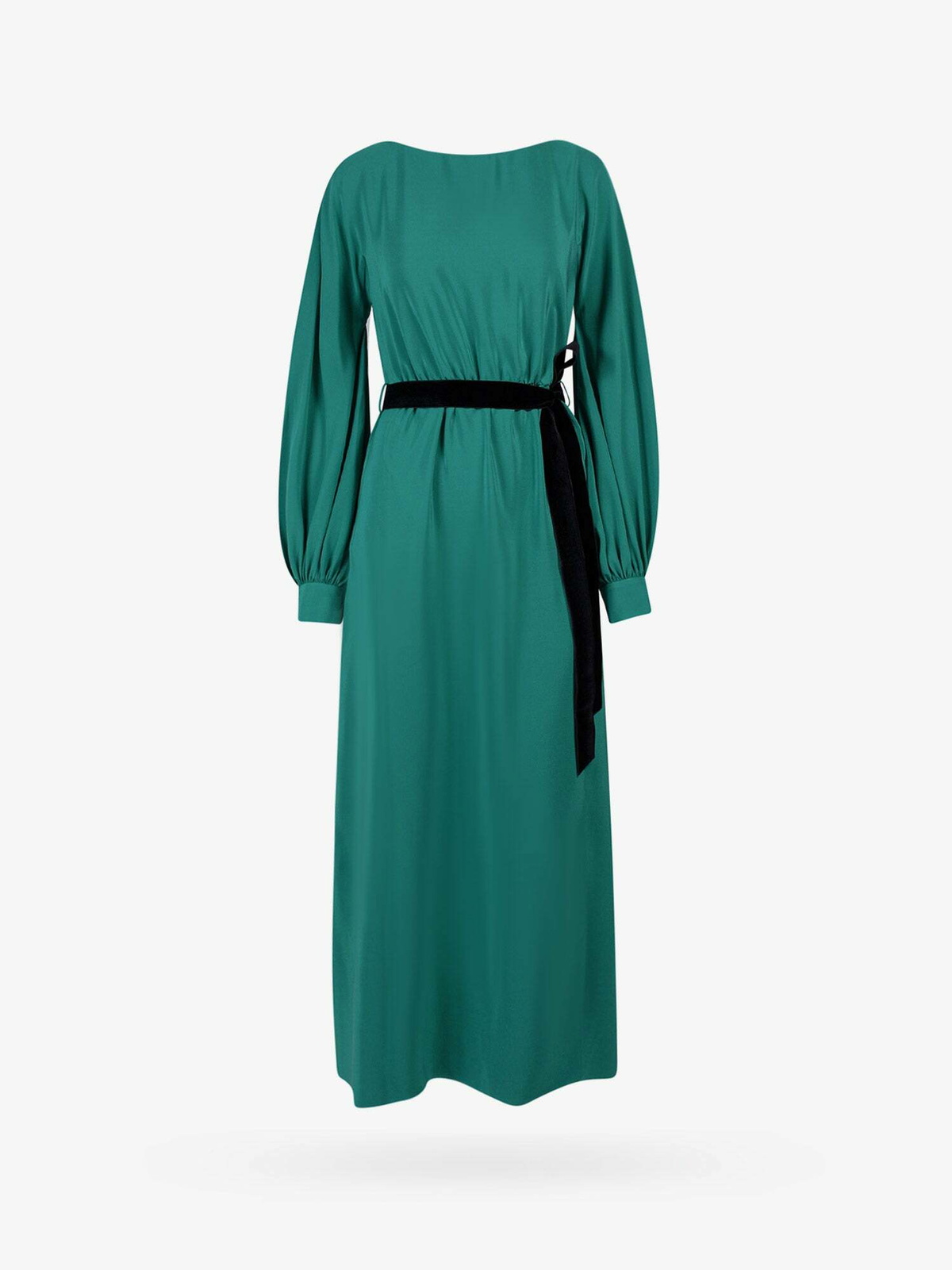 chinese dress ladies Gucci Long Sleeve Ruffle Dress w/Bow Belt main image 1