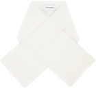 Yves Salomon White Technique Down Shearling Scarf