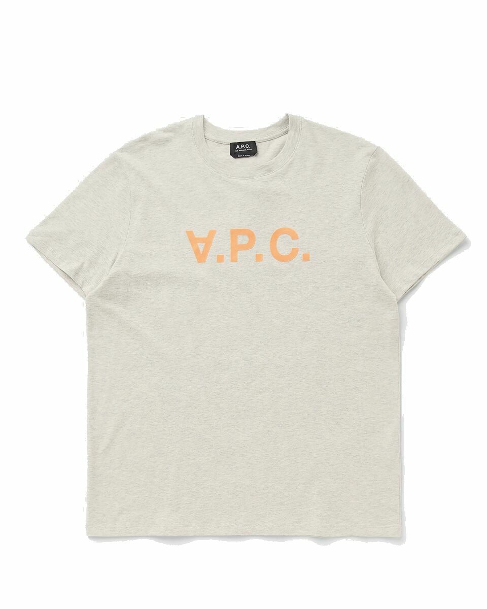 Photo: A.P.C. T Shirt Vpc Bicolore H Beige - Mens - Shortsleeves